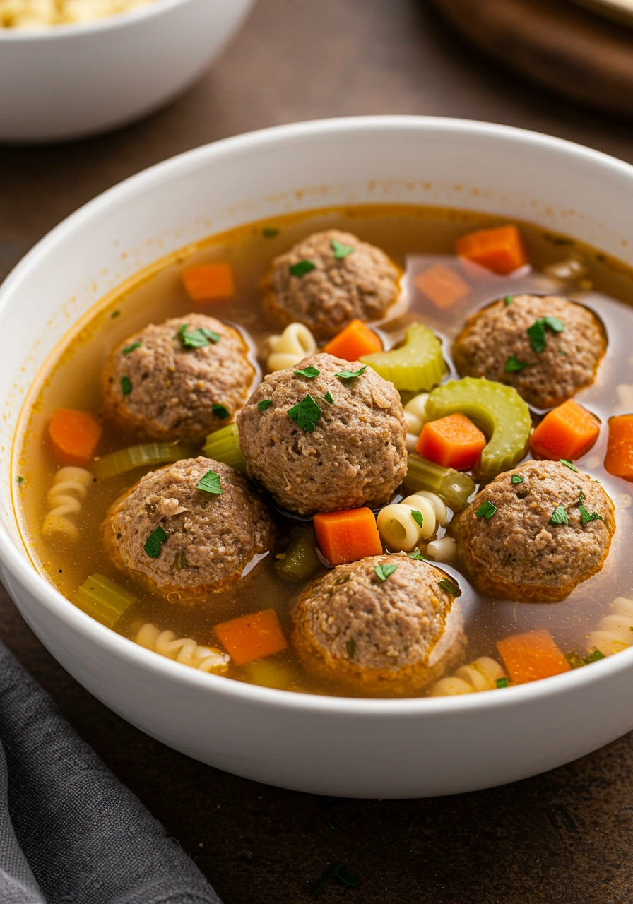 Hearty Meatball Soup